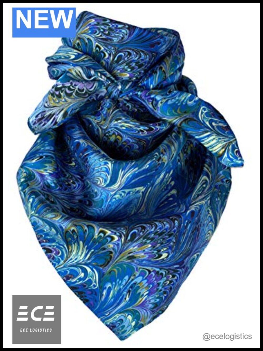 100% Silk Cowboy Bandana Wild Rag 34 Inch Scarf